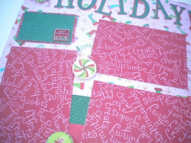 HOLIDAY CHEER 12 x 12 premade scrapbook pages - Christmas