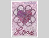 ACEO Love with Heart Word Series by Theodora