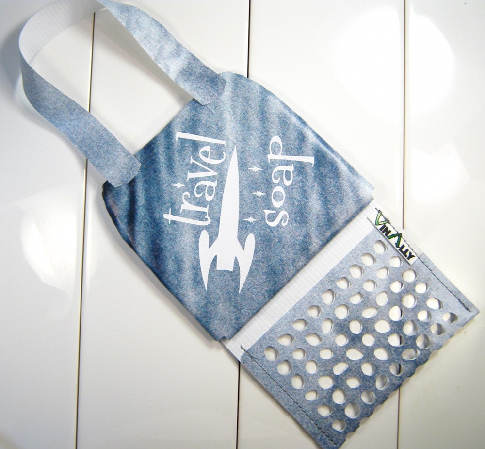 Soap Tote Rocket Themed recycled billboard