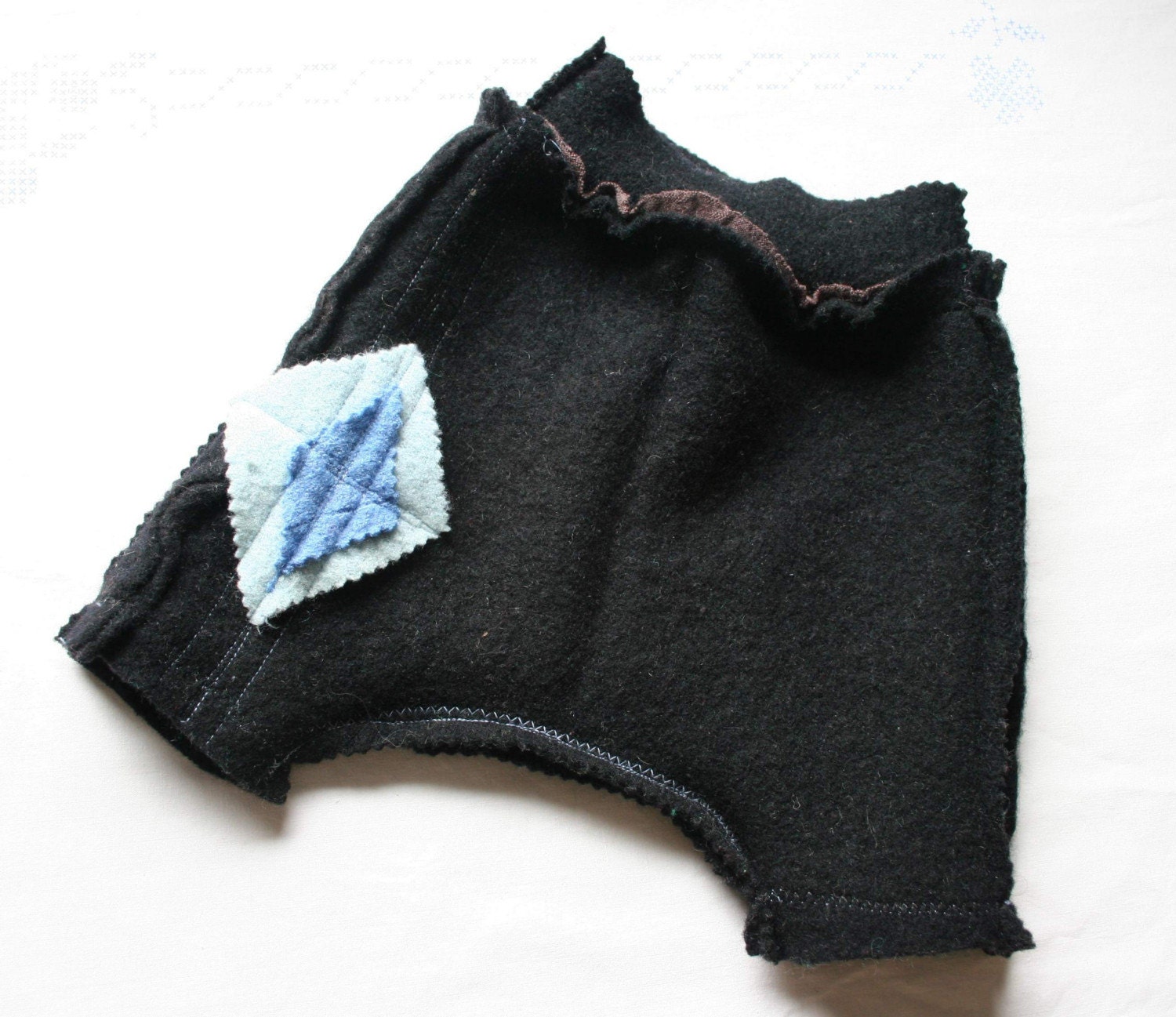 black merino wool soaker newborn