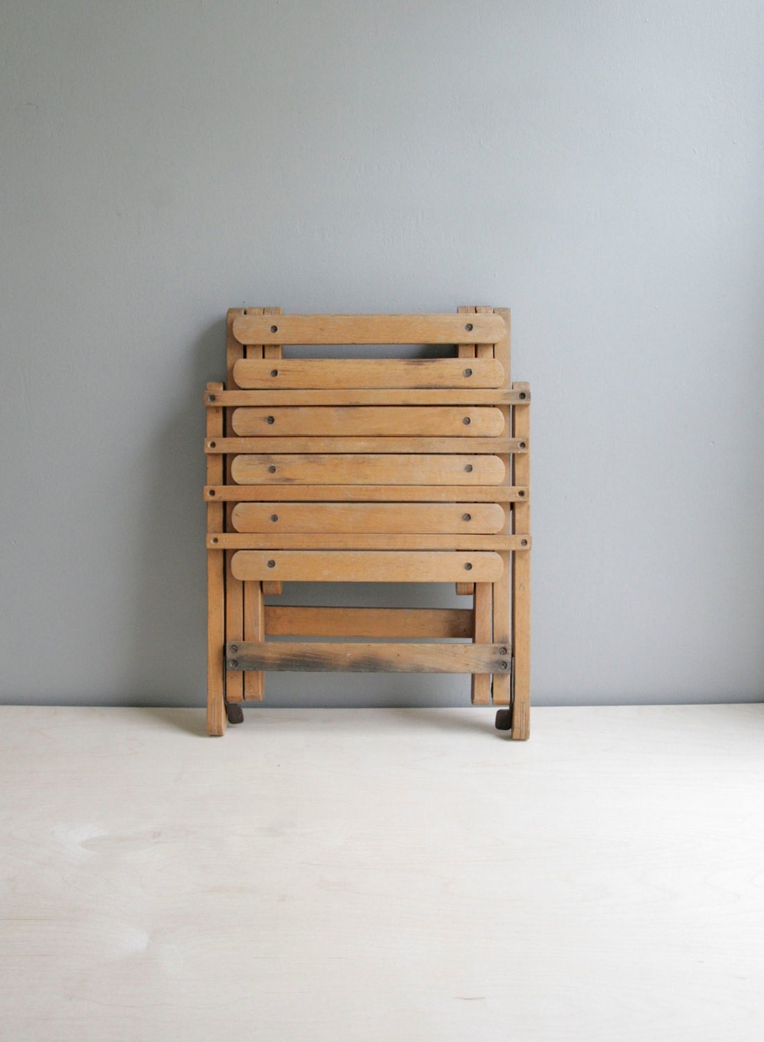 child's wood folding chair