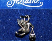 JEZLAINE, 3D BABY STORK Charm, movable, dangle baby, moc, Sterling Silver, 925 sterling Silver,  Pendant, ,Mint on the Card
