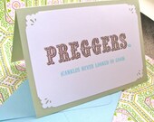 PREGNANCY announcement card