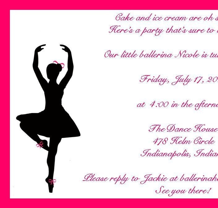 ballerina invitations