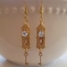 Mini Doorknob and Key Earrings - Alice in Wonderland Jewelry