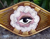Providence......All Seeing Eye Hand Tooled Leather Belt