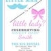 Gender Reveal Invitation - Little Man or Little Lady