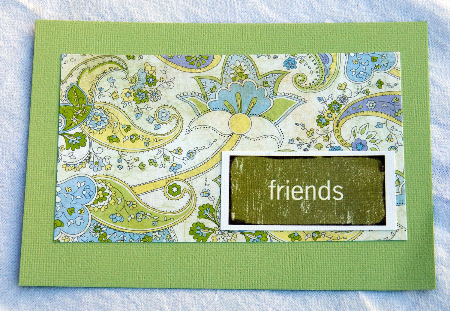 Friends Handmade Postcard