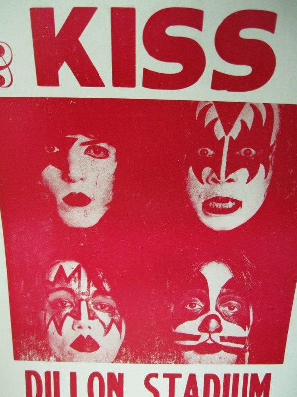 Vintage KISS concert poster show bill Dynasty tour 1979