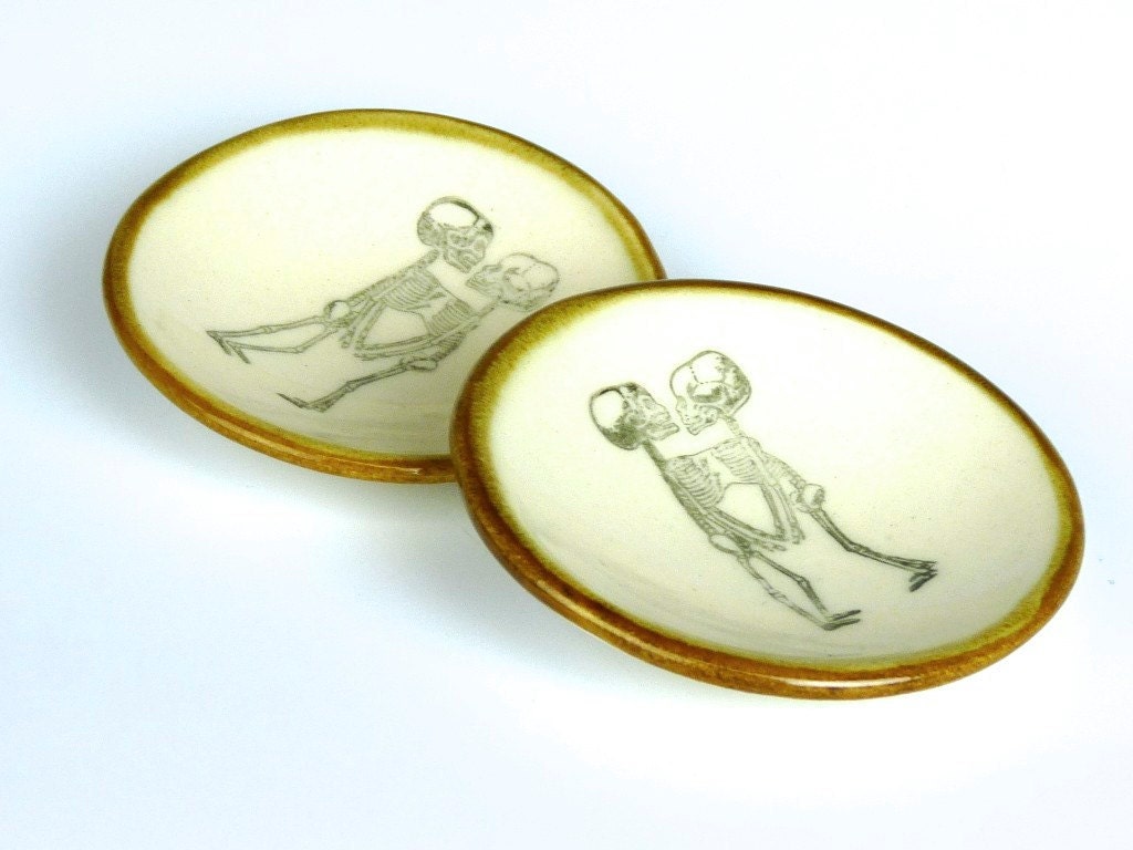 Conjoined Skeletons Mini Bowl