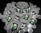 Frankenstein and Bride Horror Halloween Monster Glass Bracelet BRS-6