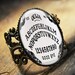 Bat Ouija Board Halloween Horror Punk Gothic Occult Antique Bronze Ring 266-AR