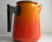 Vintage-Orange-Enameled-Coffee-Tea-Pot.
