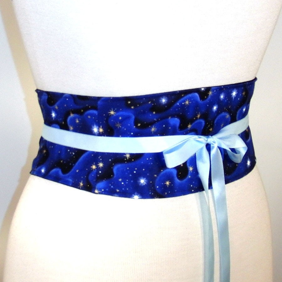 Obi Belt Mini Waist Cincher Corset Belt Red Stripe Any Size B