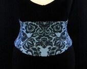 Corset Belt Waist Cincher Navy and Periwinkle Belt B