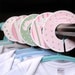 Baby Closet Organizer Clothing Dividers - Modern Pink and Sage Dots and Stripes