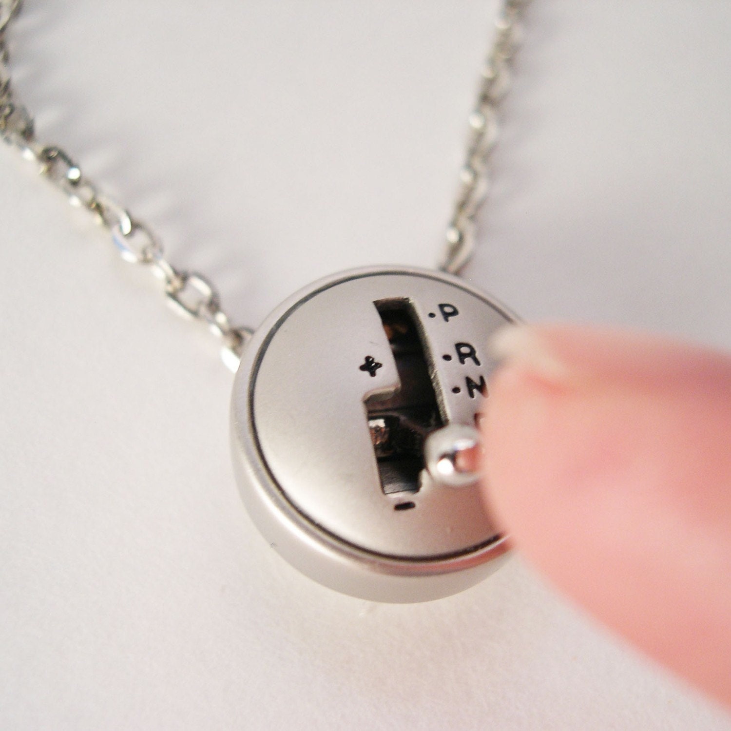 YOU Drive Me Crazy - Moving Mini Stick Shift Necklace