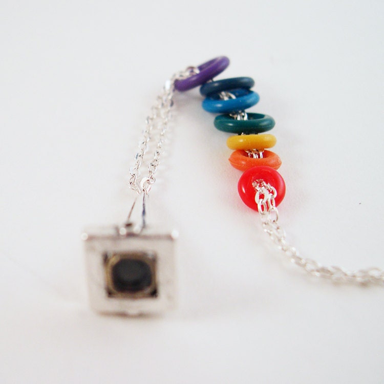 Rainbow Stacking Toy Necklace
