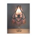Vintage Table Lamp with Victorian Lamp Shade -The Twenties in Parie' 0407