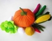 Lovely Vegetables Set 1 PDF Felt Pattern