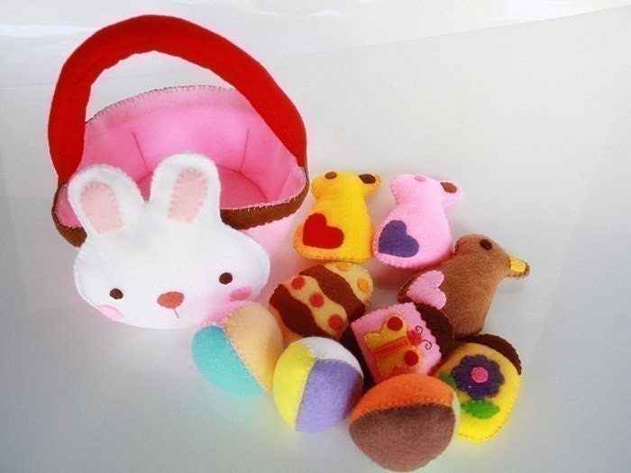 Bunny and Easter Eggs Set PDF Felt Pattern