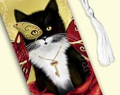 Bookmark - Buy Four GET ONE FREE - Tasseled Cat Bookmark- Phantom of the Masquerade