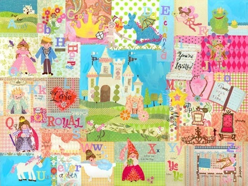 royal alphabet mural