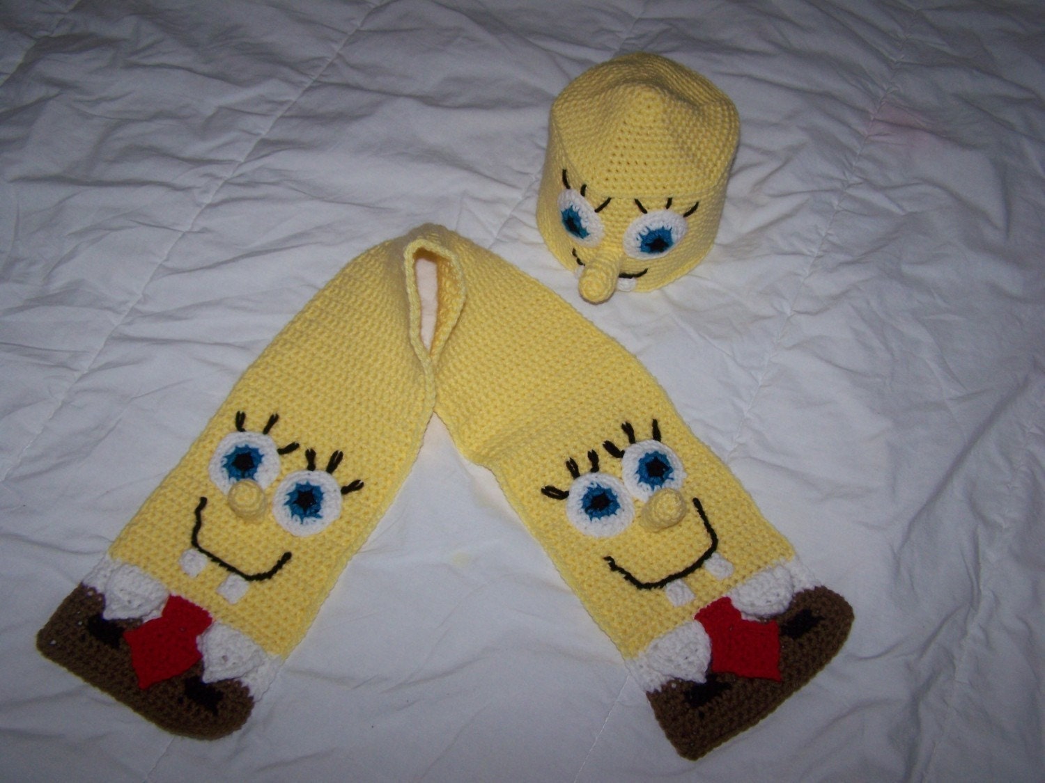 Spongy Scarf and Hat Set PDF Pattern