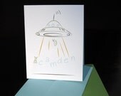 Alien Personalized Stationery Set (20) plus Matching Address Labels