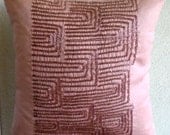 Decorative Pillows Throw Pillow Covers Accent Pillows 16 Inch Pink Silk Dupioni Pillow Cover Bead Embroidery Love Puzzle Home Decor Living