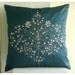 Decorative Throw Pillow Covers Accent Pillow Couch 16 Inch Pillow Cover Damask Embroidered Teal Damask Home Decor Bedroom Bedding Housewares