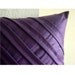 Contemporary Purple - Throw Pillow Covers - 16x16 Inches Suede Pillow Cover in Deep Purple