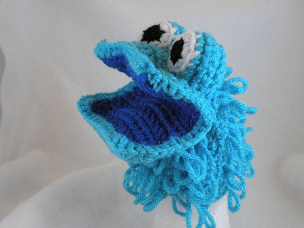 Little Kids Light Blue Monster Child Size Hand Puppet