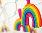 Just Hanging Around Rainbow - Funky Felt Decoration
