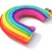 Rainbow Plushie - A Cute and Cuddly Plush Felt Rainbow.