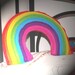Rainbow Plushie - A Cute and Cuddly Plush Felt Rainbow.