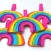 Just Hanging Around Rainbow - Funky Felt Decoration