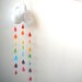 Rainbow Raindrops Cloud Mobile - A Funky Felt Wall Decoration from Clara Luna