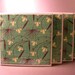 Tile Coasters - Aqua Seaform Floral - Set of 4