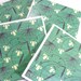 Tile Coasters - Aqua Seaform Floral - Set of 4