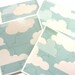 Handmade Tile Coasters - Cloudy Day - Set of 4