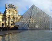 Louvre's Magic is Just Through the Pyramid - Signed 16 x 20 Fine Art Photograph Poster, Paris, France by IlluminatedLuna on Etsy
