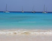 Sailing Through the Blue Waters of Barbados - Signed 16 x 20 Fine Art Travel Photograph Poster, Caribbean Ocean, by IlluminatedLuna on Etsy
