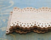 9 Paper Lace Strips double cut edge 1 1/ 2" wide