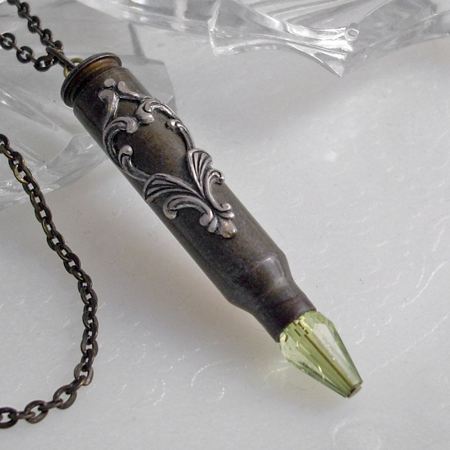 Steampunk Bullet Pendant Necklace Jewelry Jewellery