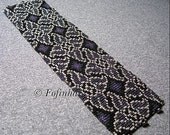 Loom or 8 Drop Even Peyote Pattern - Whirlygigs Cuff Bracelet