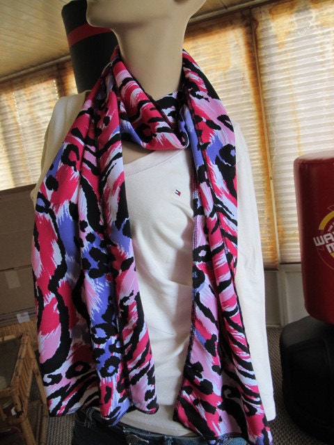 SALE - Funky Animal Print Fabric Scarf (743)