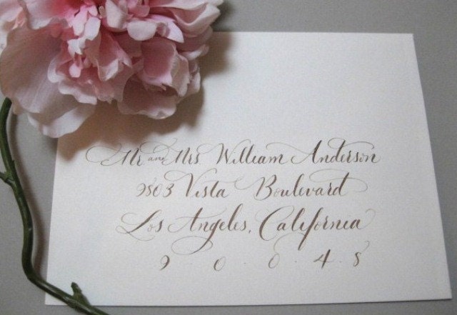 Calligraphy,  envelope addressing, wedding and event calligraphy