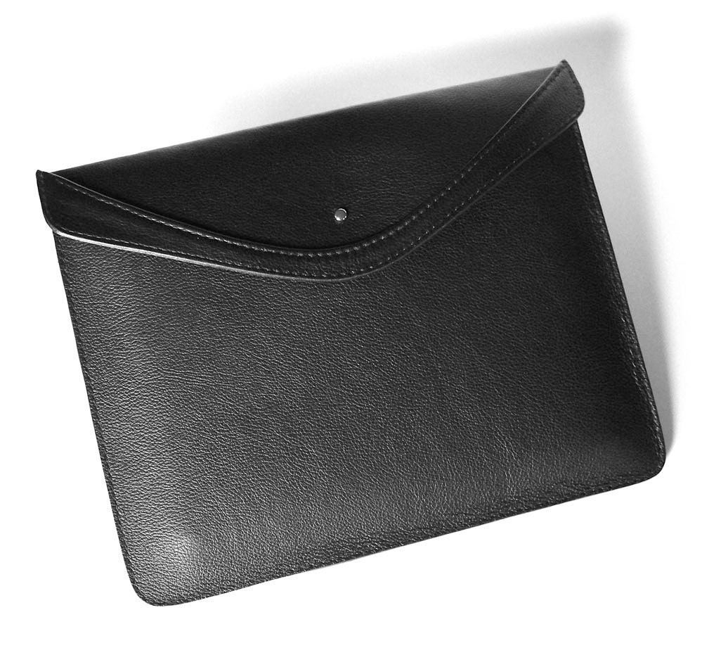 Leather iPad 3 or 4 Case - Black Top-Grain Leather