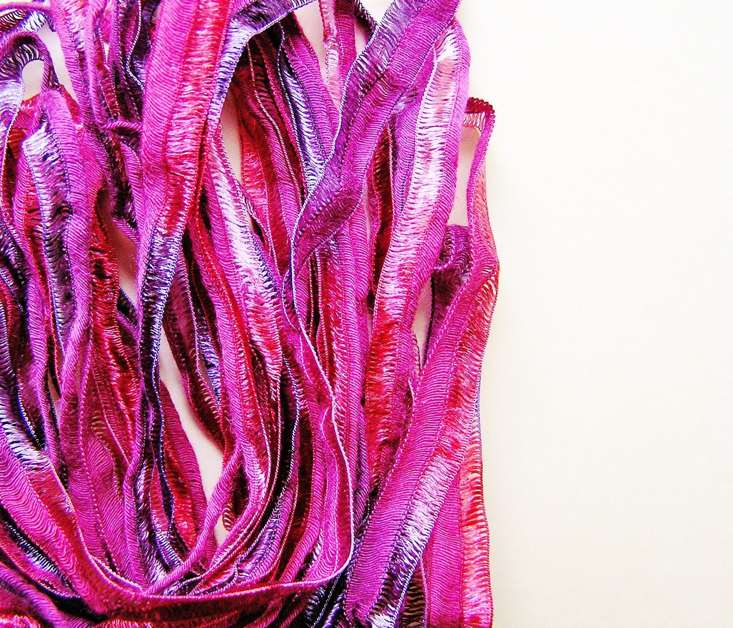 Berry and Currant persian pearl striped herringbone ribbon trim -5 yards